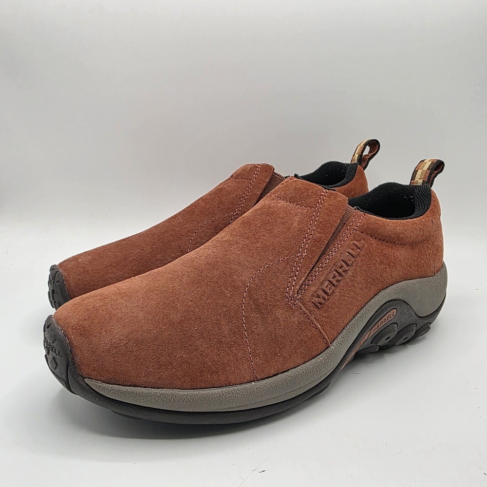 Merrell Sequoia Shoes Women SZ 9 Rust Suede Slip On Hiking Trail Outdoor J02224